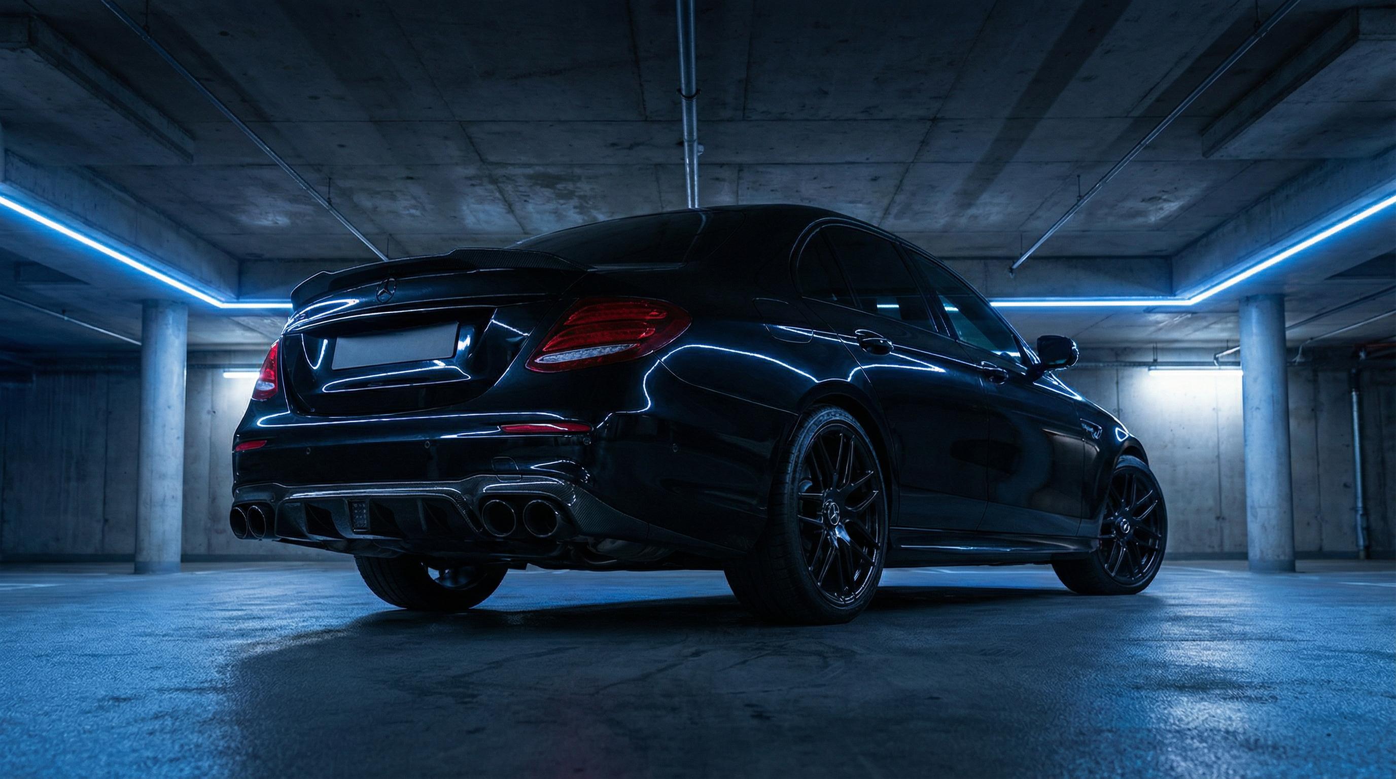 草莓视频暗夜黑性能轿车排气改装视频